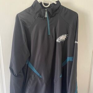 Philadelphia Eagles Reebok 1/4 zip Windbreaker